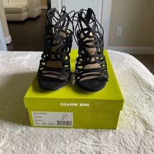 Brand new Gianni Bini open toe black  heel